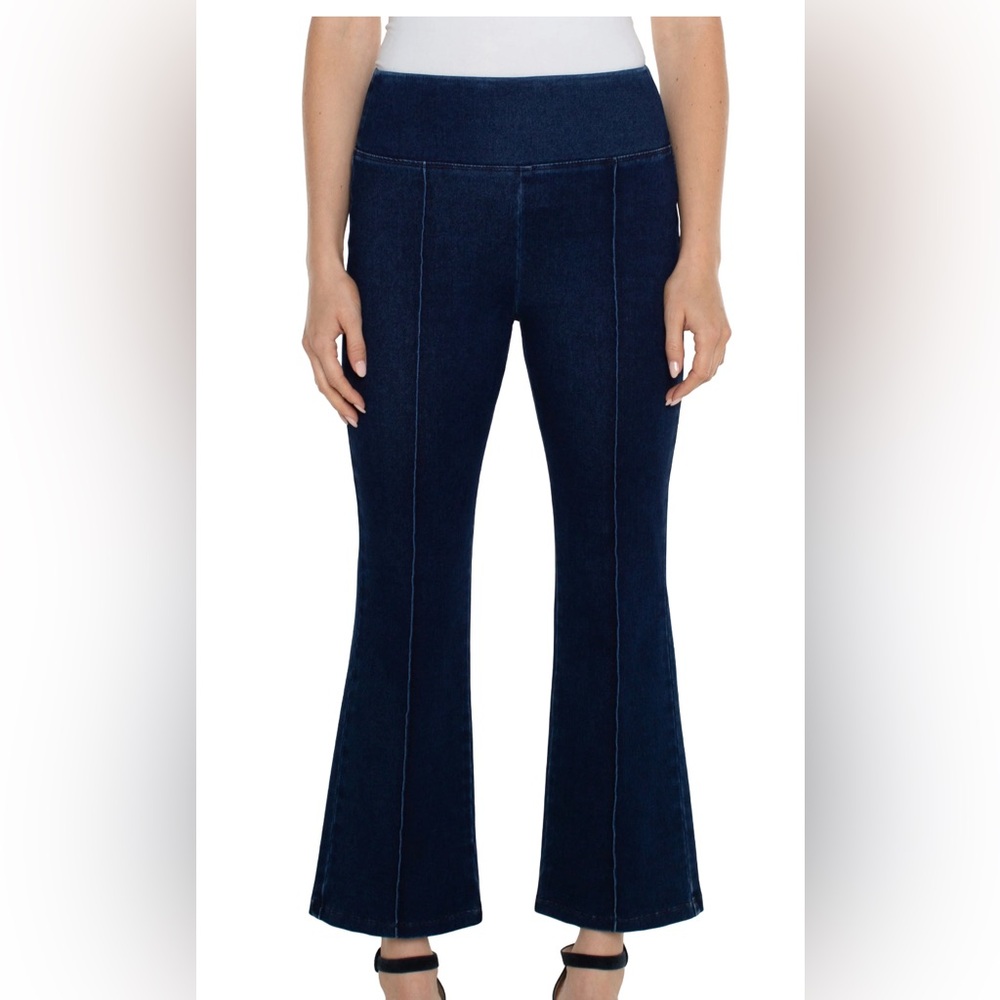 Liverpool Dark Blue Ankle & Cropped Jeans
